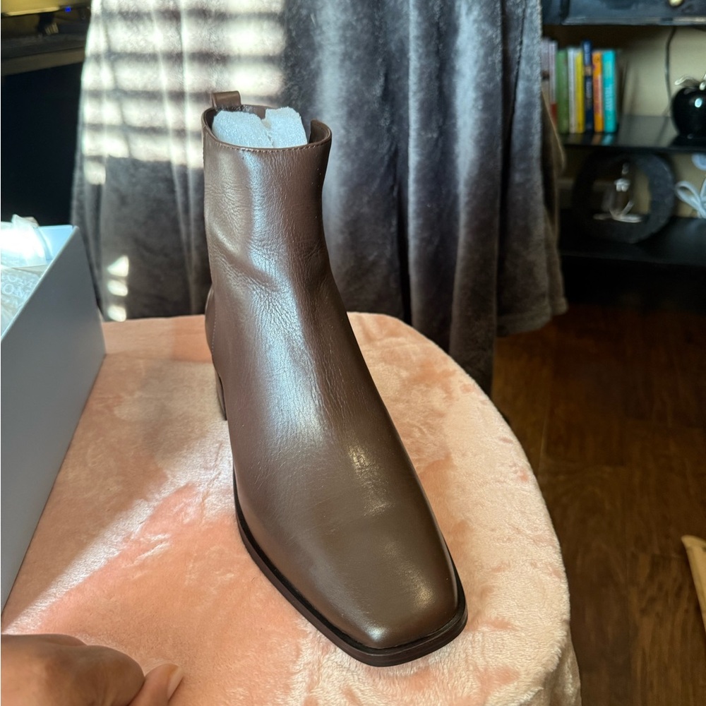 ANTONIO MELANI Brown Leather Ankle Boots